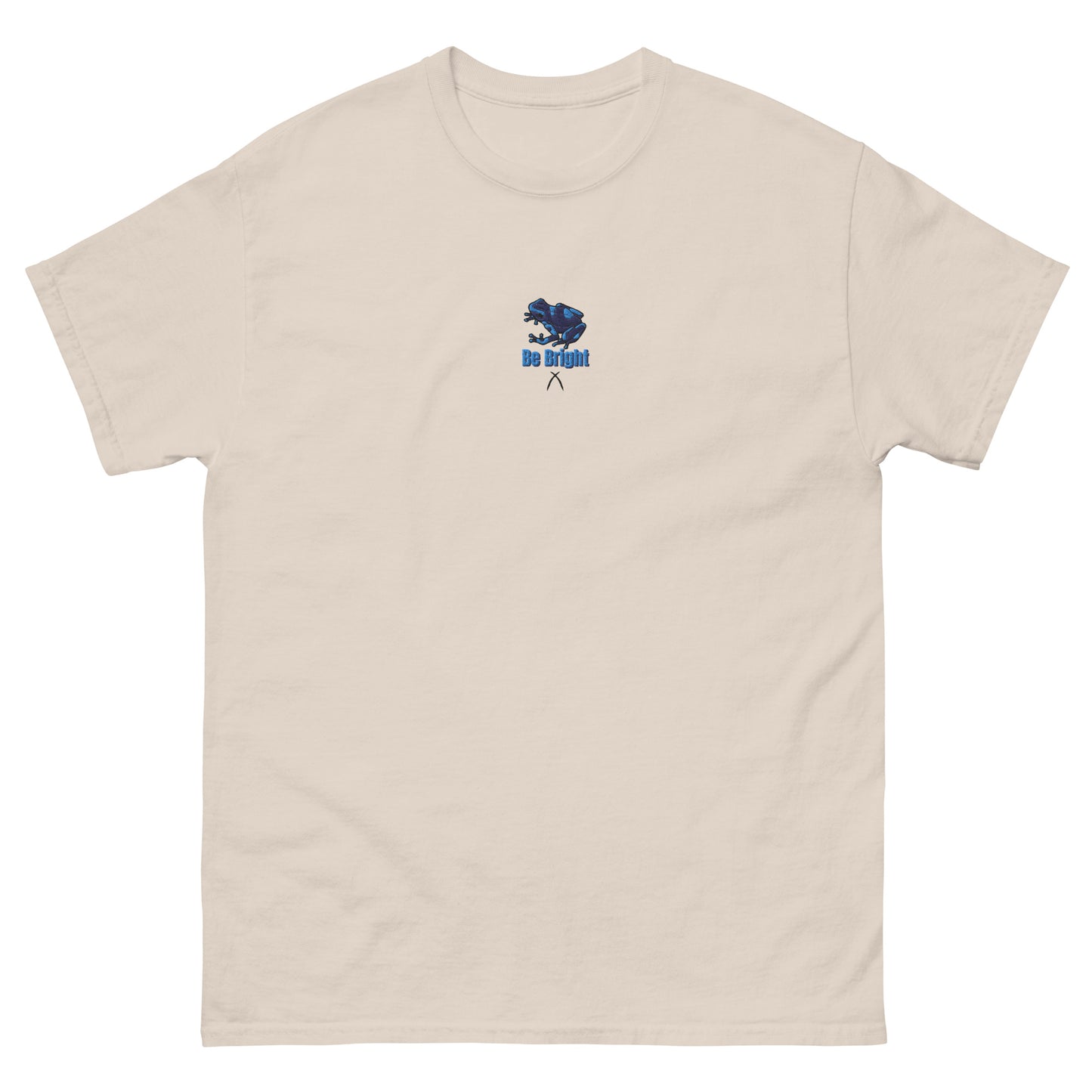 Embroidered Light Blue Green Dart Frog Tee