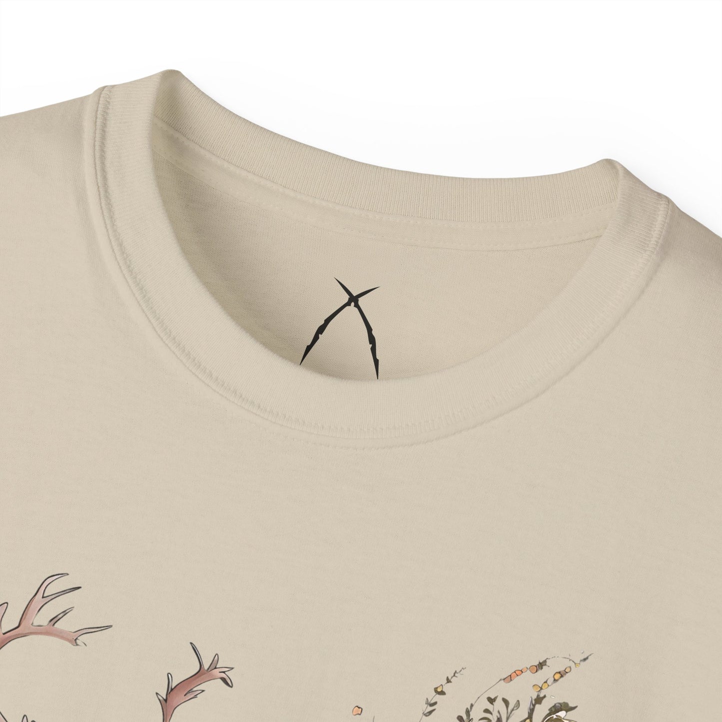 Floral Sika Deer Tee - WILD