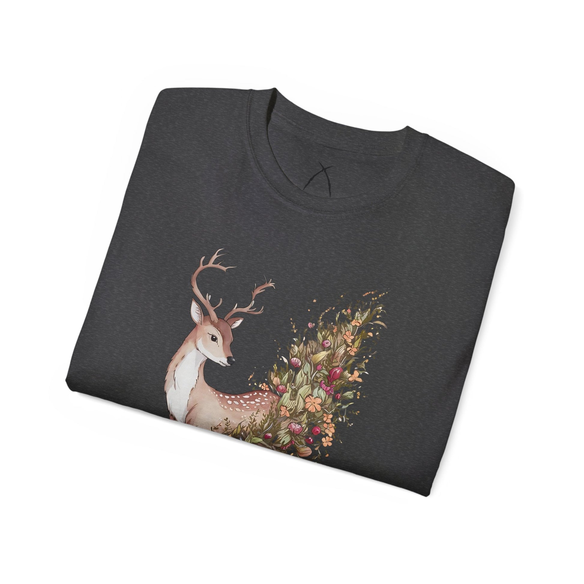 Floral Sika Deer Tee - WILD