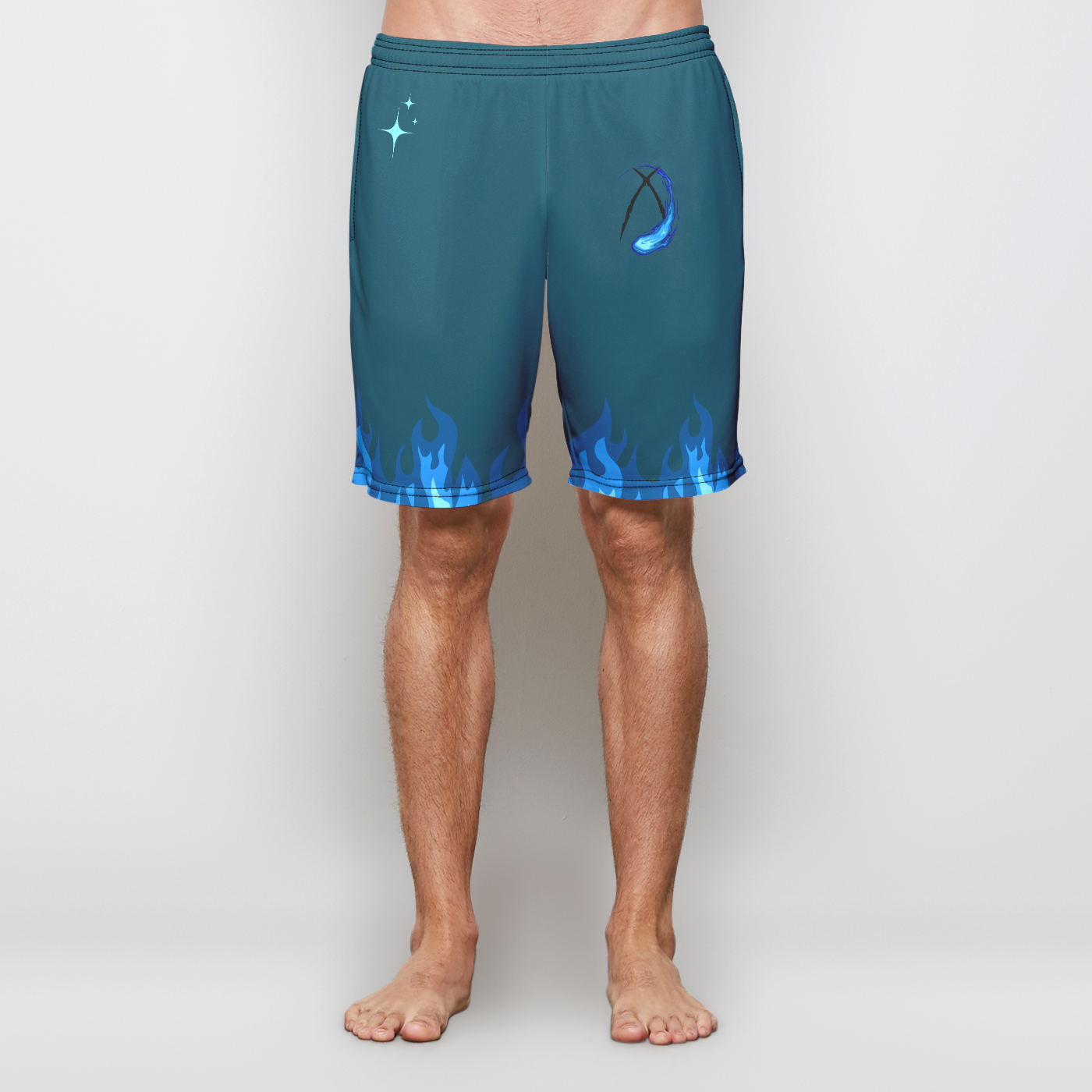 WILD Blue Flares Shorts - WILD