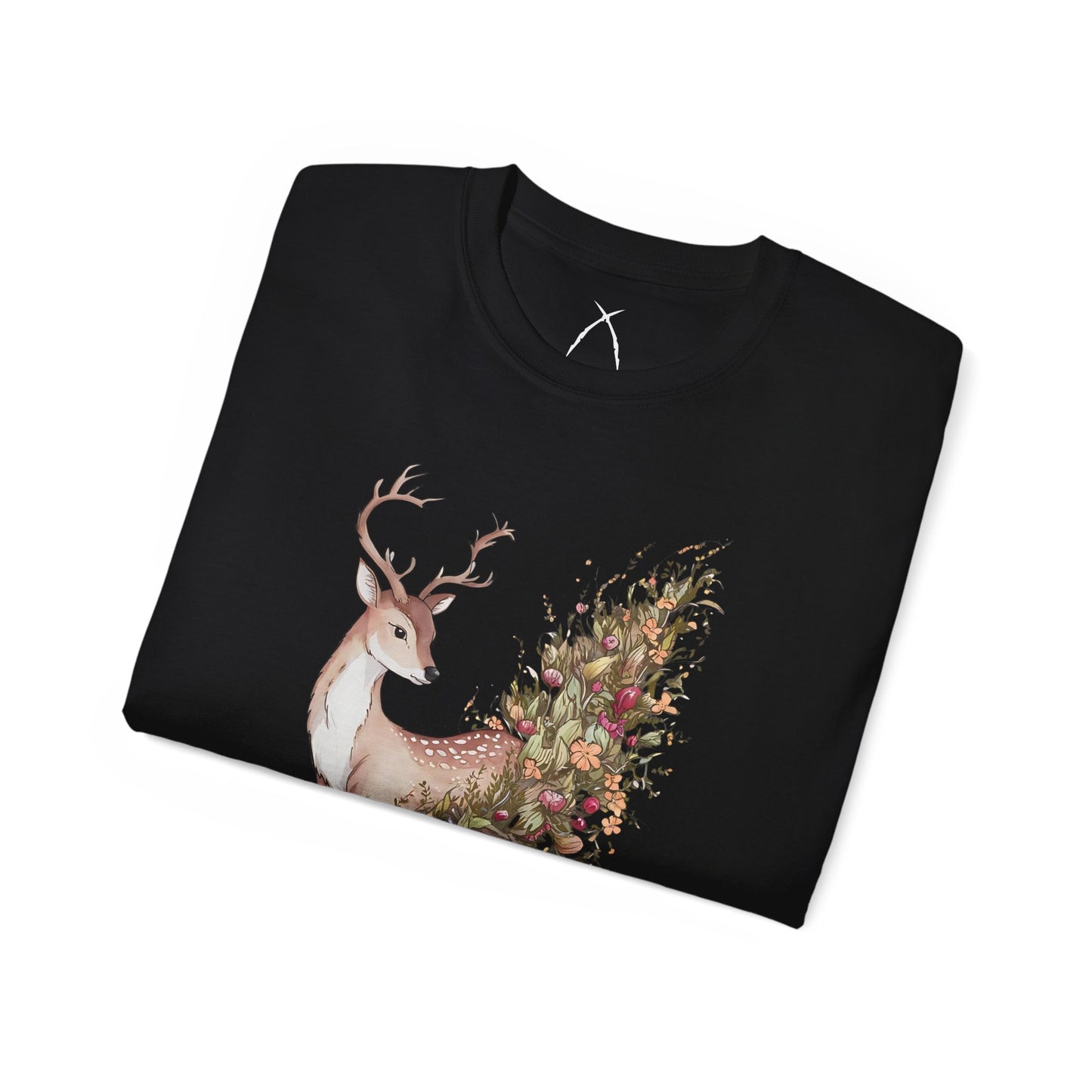 Floral Sika Deer Tee - WILD