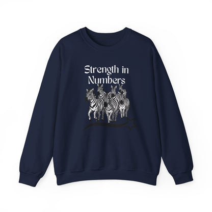 Strength in Numbers Zebra Sweatshirt