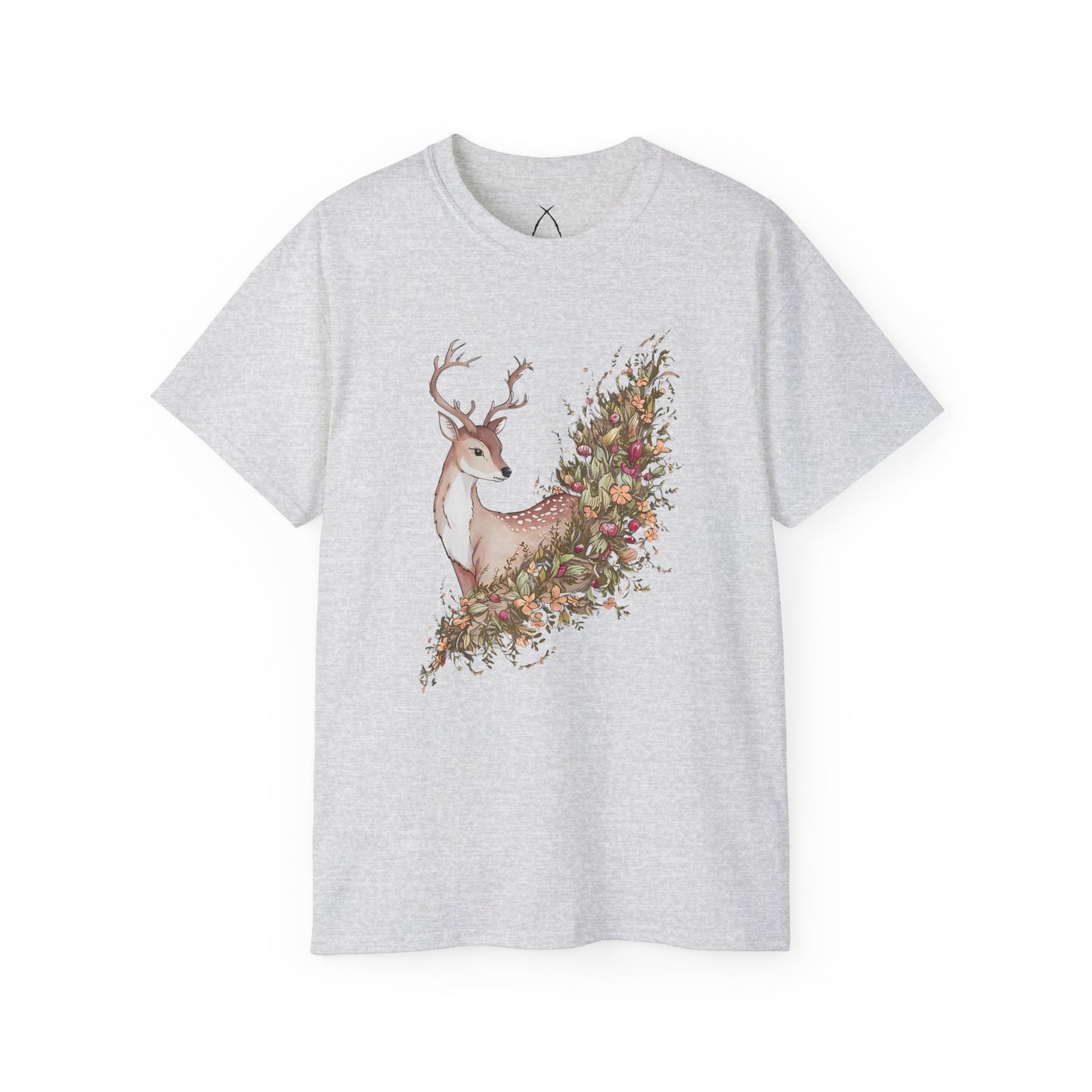 Floral Sika Deer Tee - WILD