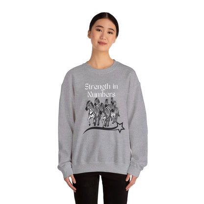 Strength in Numbers Zebra Sweatshirt