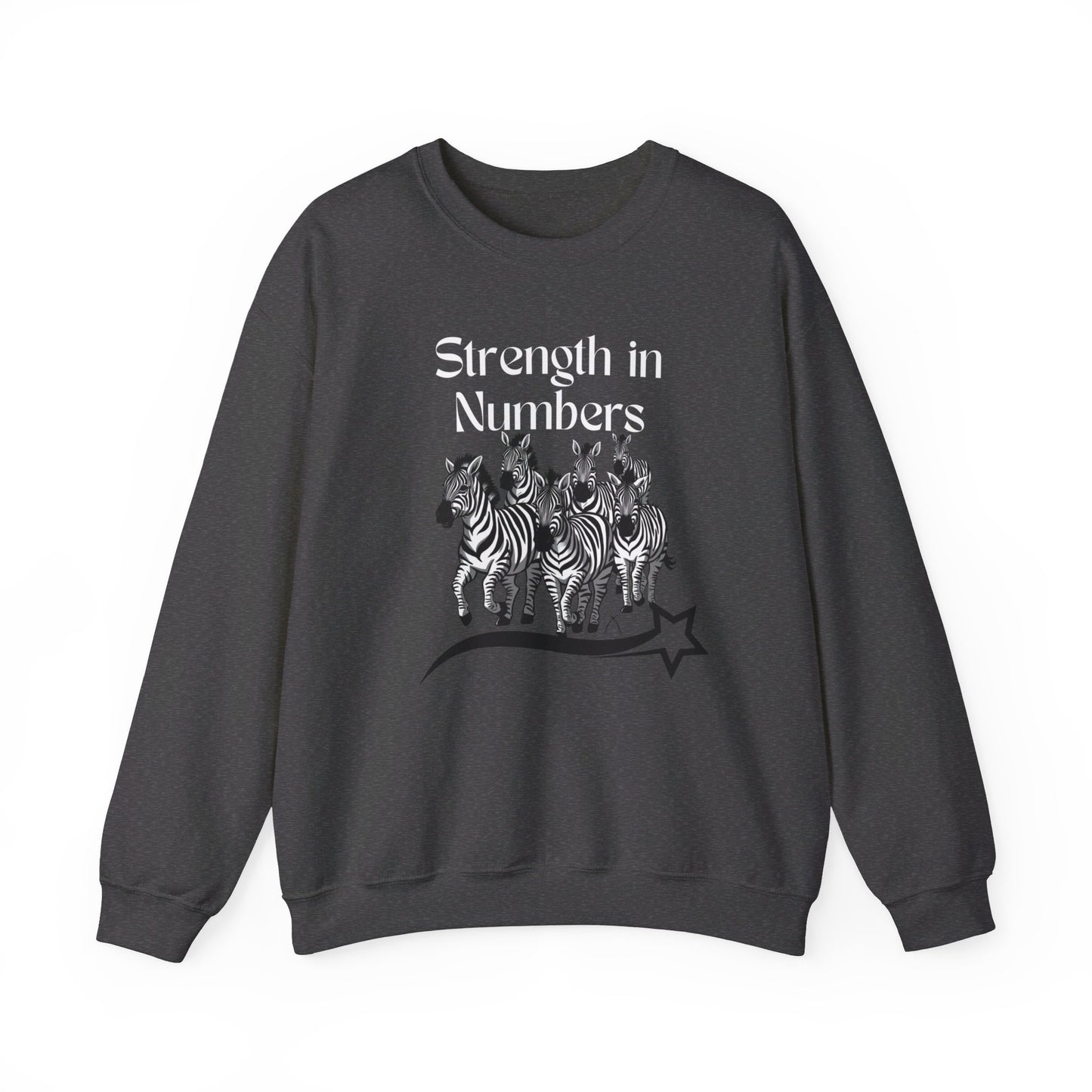 Strength in Numbers Zebra Sweatshirt