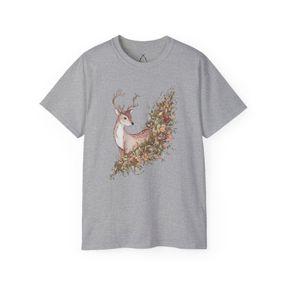 Floral Sika Deer Tee - WILD