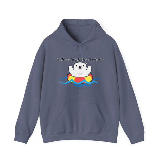 Where'd all the Ice go? Polar Bear Hoodie