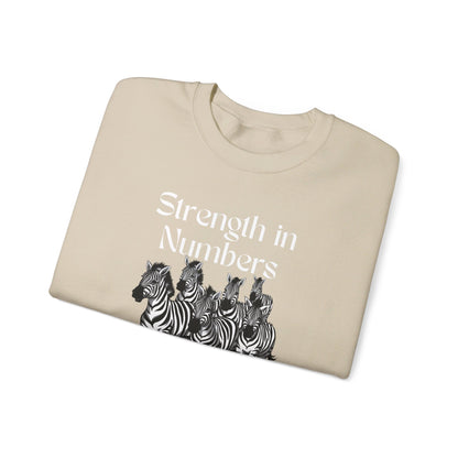 Strength in Numbers Zebra Sweatshirt