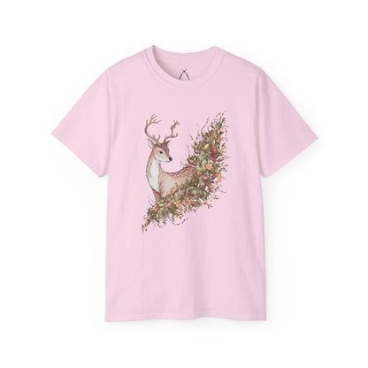 Floral Sika Deer Tee - WILD