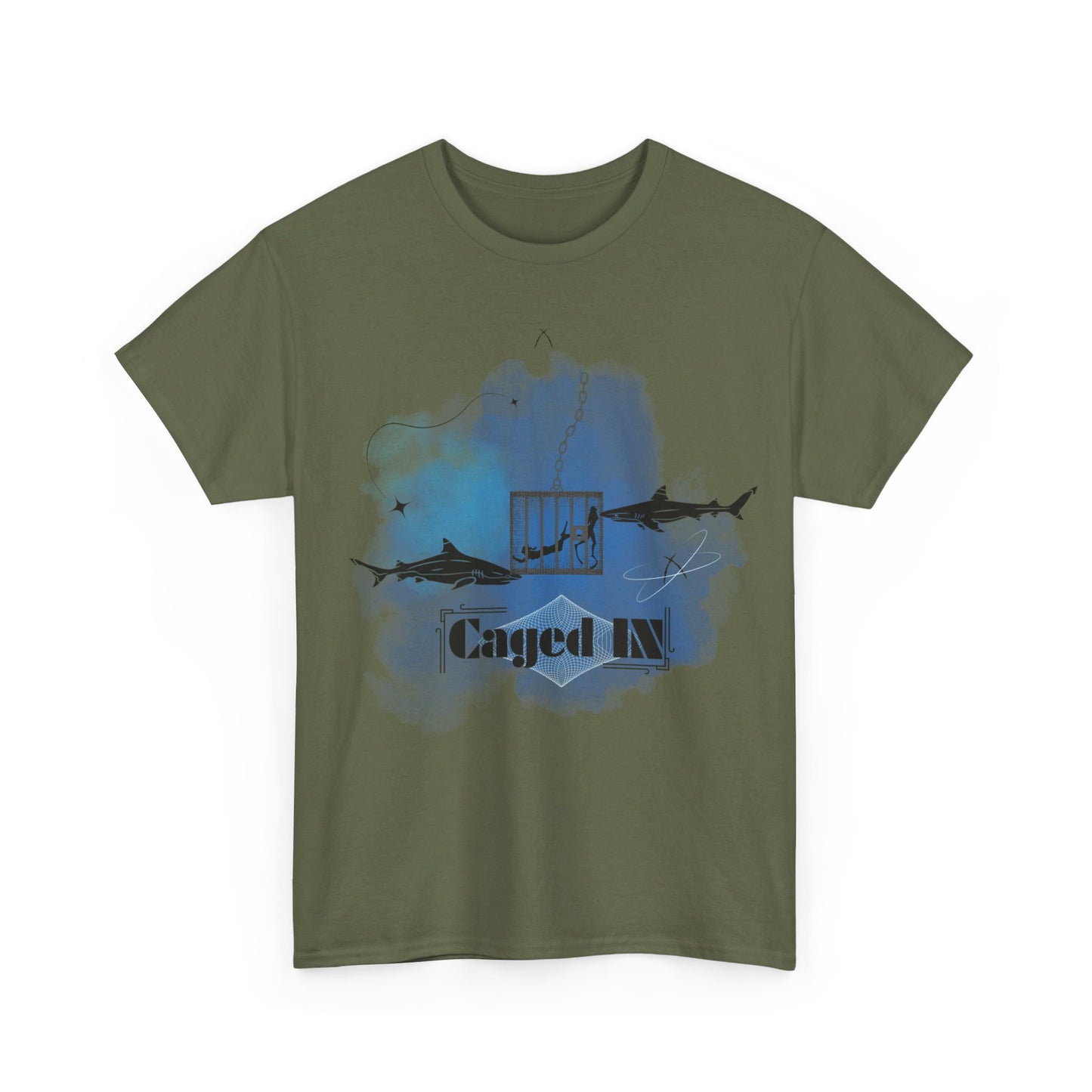 Caged In Reef Shark Tee