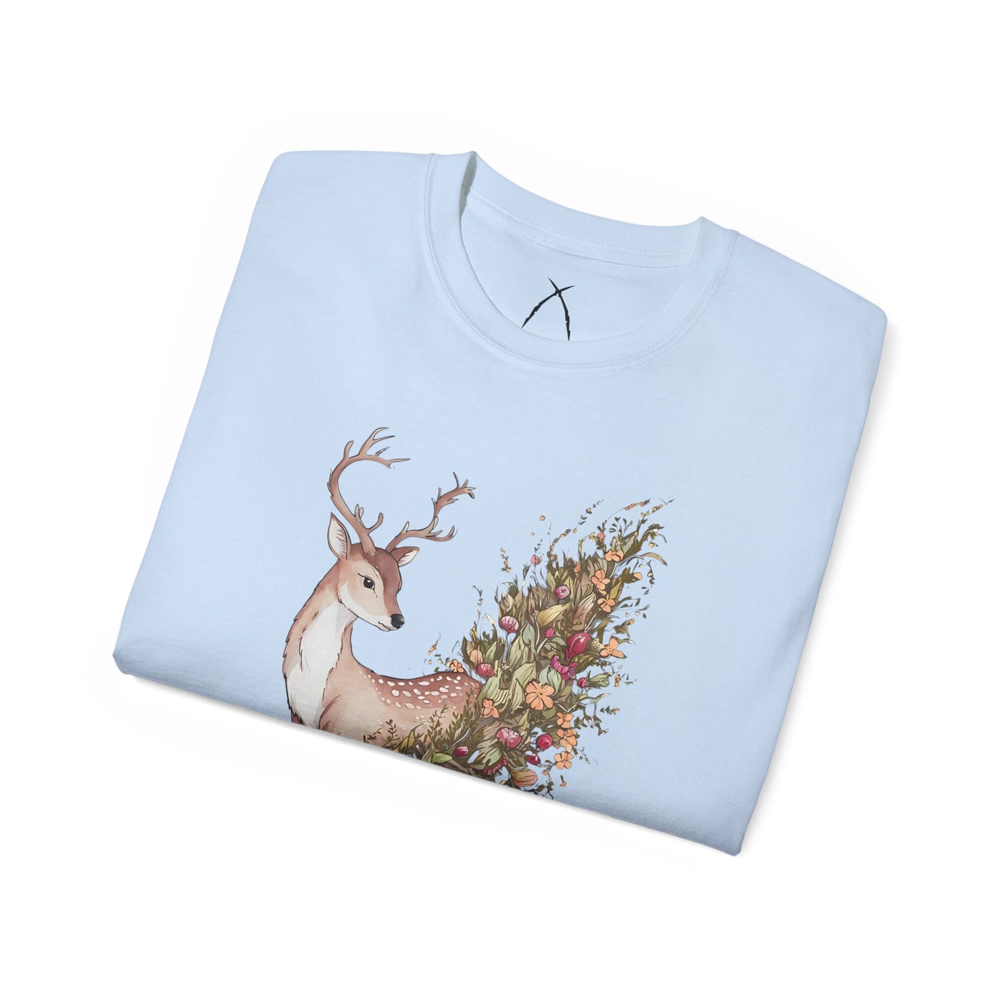 Floral Sika Deer Tee - WILD