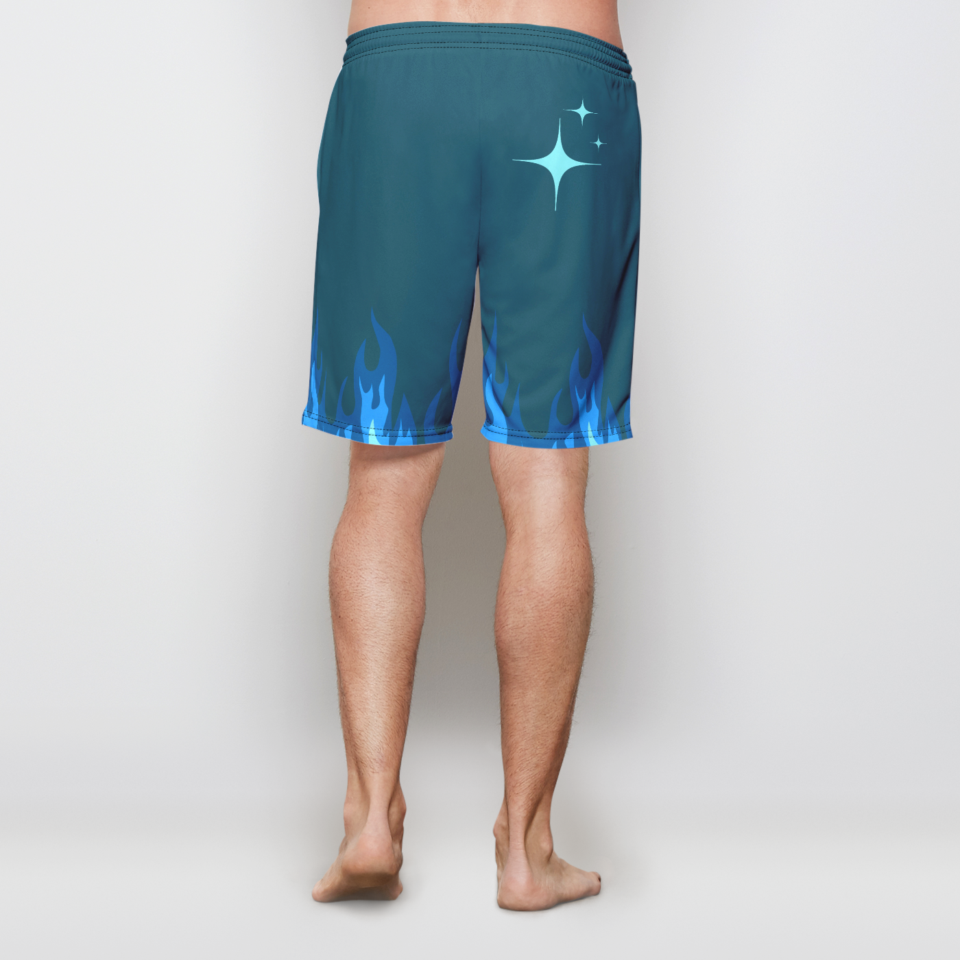 WILD Blue Flares Shorts - WILD