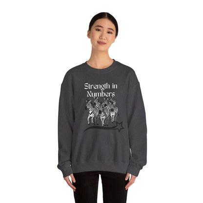 Strength in Numbers Zebra Sweatshirt