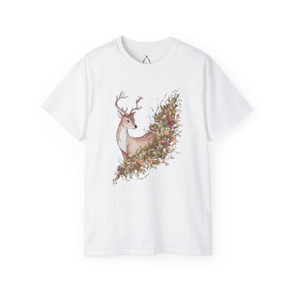 Floral Sika Deer Tee - WILD