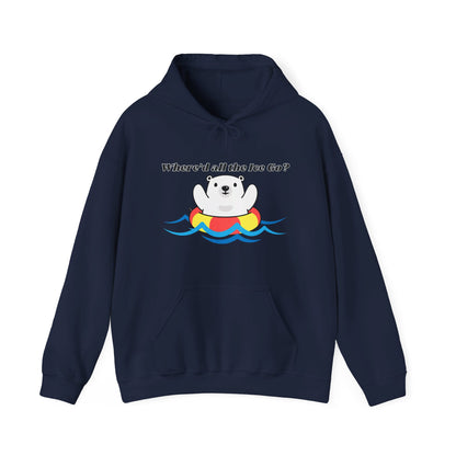 Where'd all the Ice go? Polar Bear Hoodie