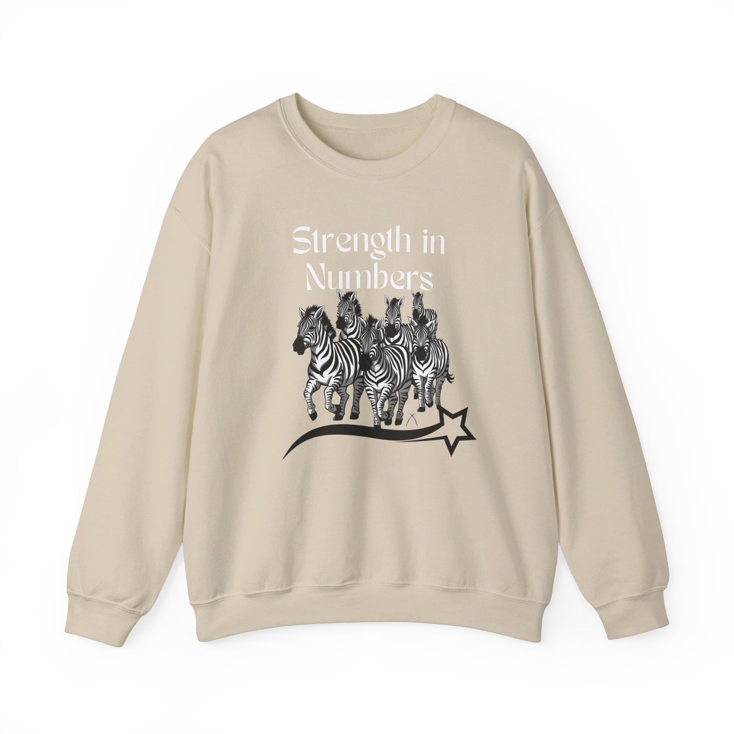 Strength in Numbers Zebra Sweatshirt