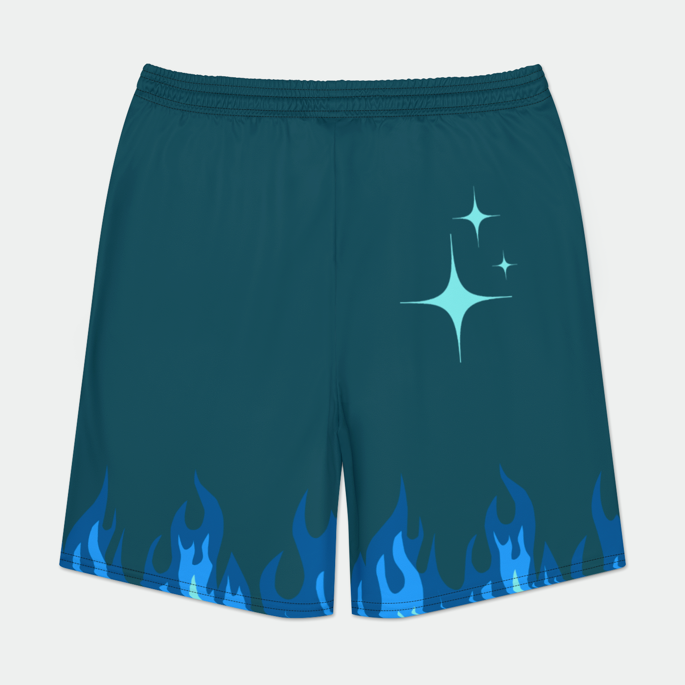 WILD Blue Flares Shorts - WILD