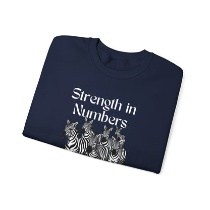 Strength in Numbers Zebra Sweatshirt