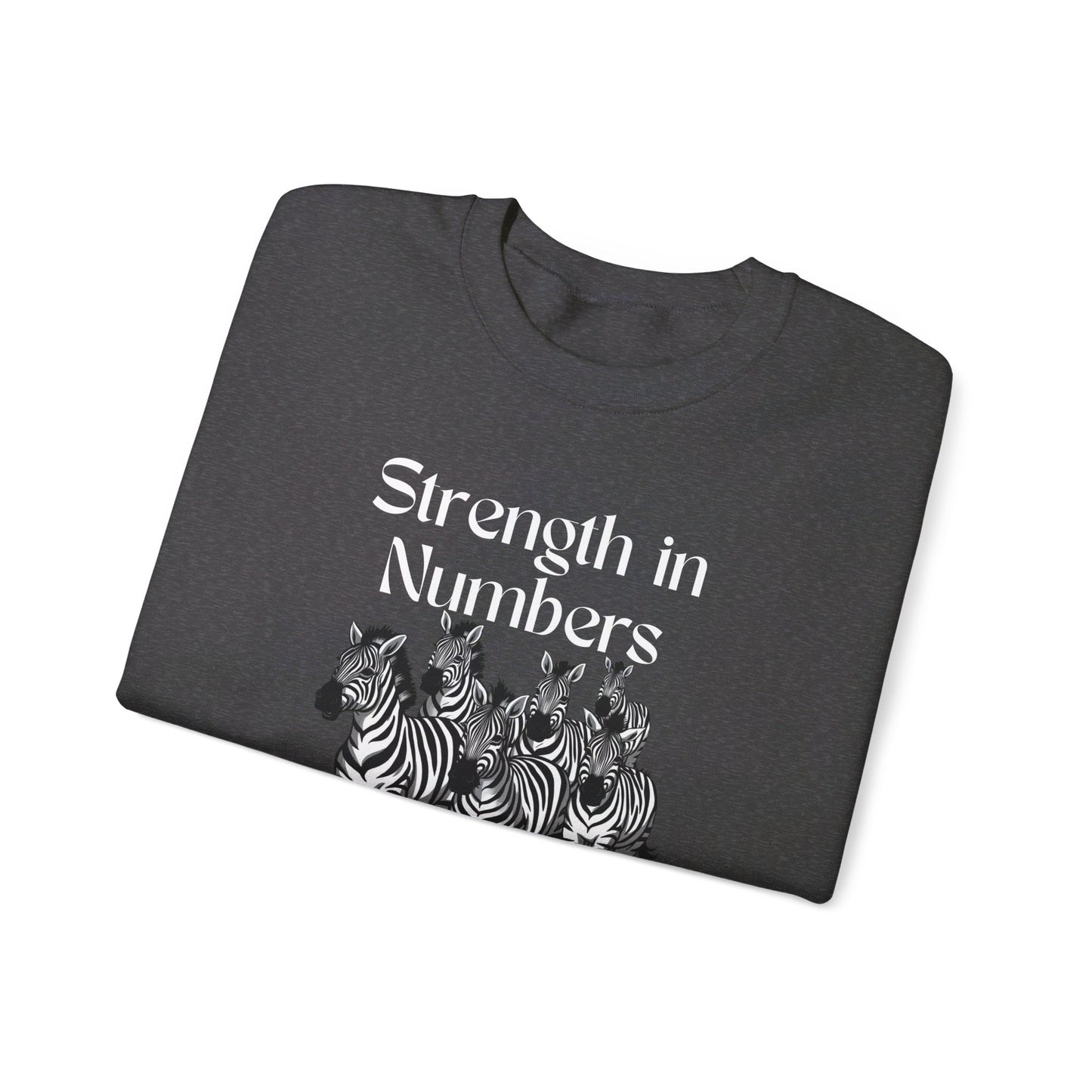 Strength in Numbers Zebra Sweatshirt