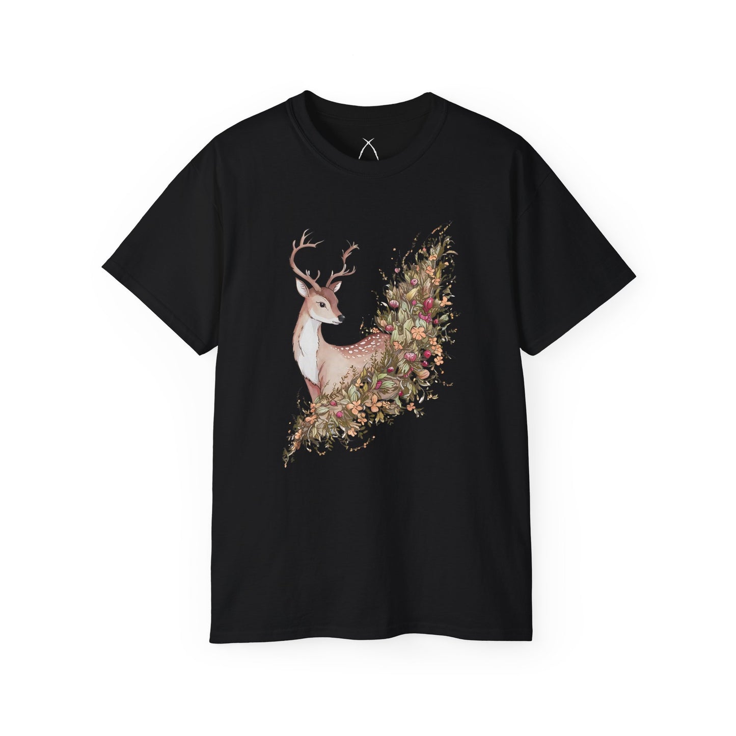 Floral Sika Deer Tee - WILD