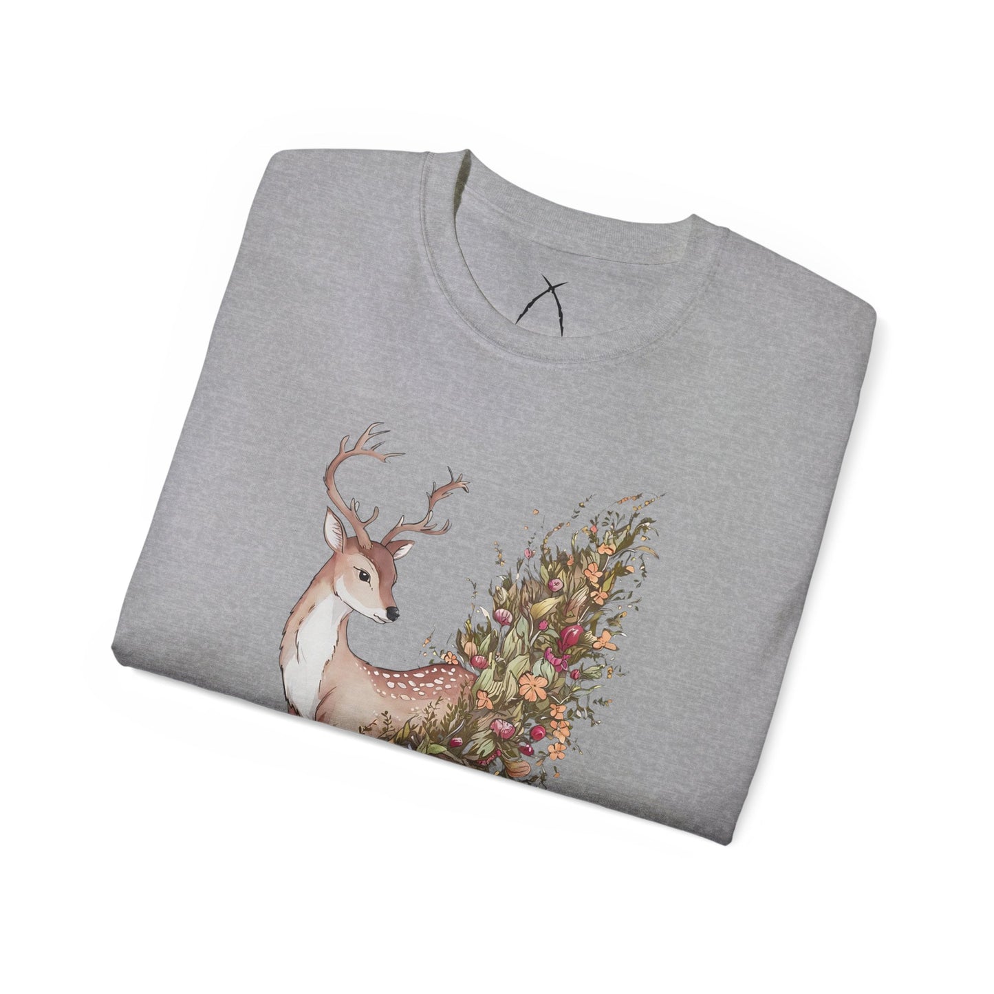 Floral Sika Deer Tee - WILD