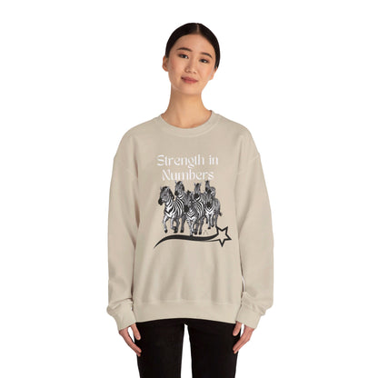 Strength in Numbers Zebra Sweatshirt