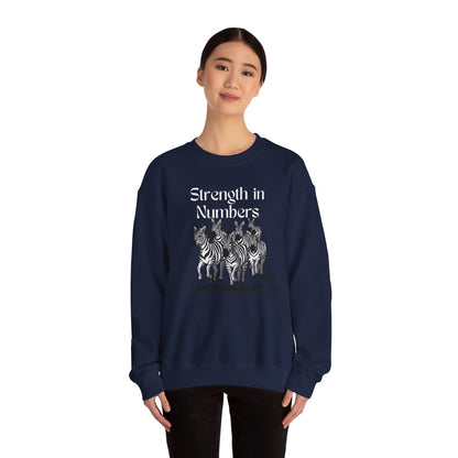 Strength in Numbers Zebra Sweatshirt