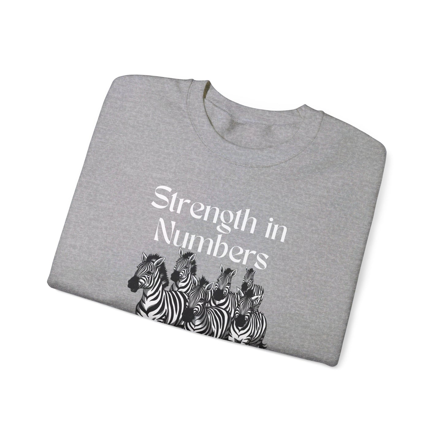 Strength in Numbers Zebra Sweatshirt