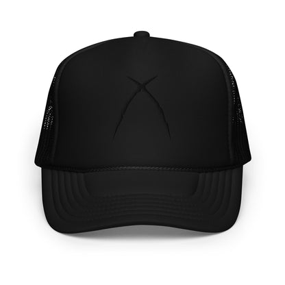 Black Embroidered WILD Trucker Hat - WILD