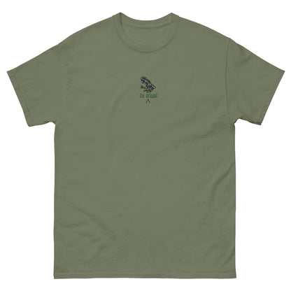 Embroidered Light Green Dart Frog Tee