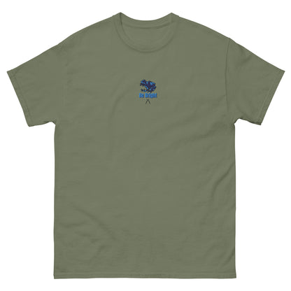 Embroidered Light Blue Green Dart Frog Tee