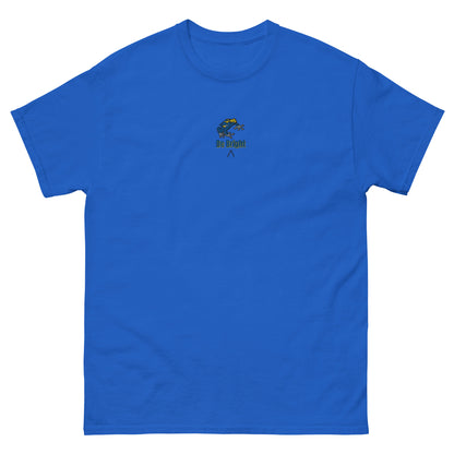 Embroidered Yellow and Blue Dart Frog Tee