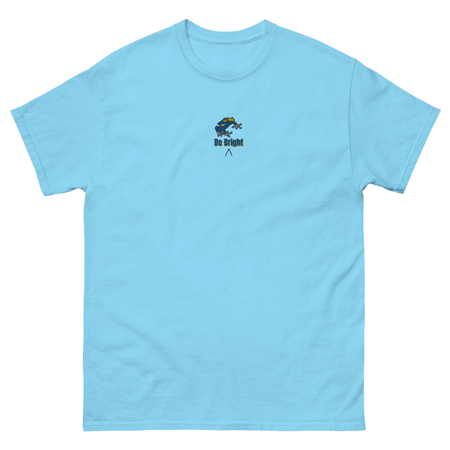 Embroidered Yellow and Blue Dart Frog Tee