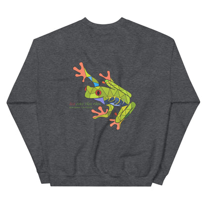 Embroidered Red Eyed Tree Frog Sweatshirt