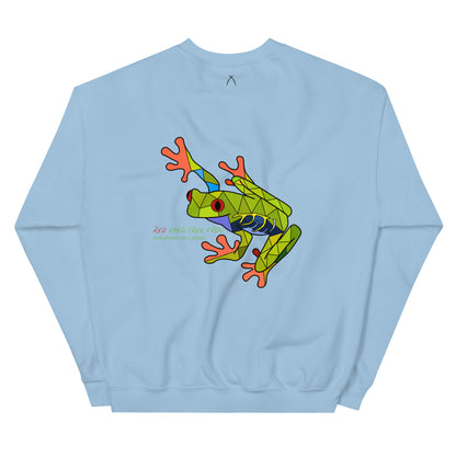 Embroidered Red Eyed Tree Frog Sweatshirt