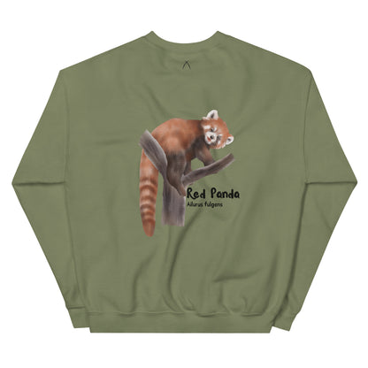 Embroidered Red Panda Sweatshirt