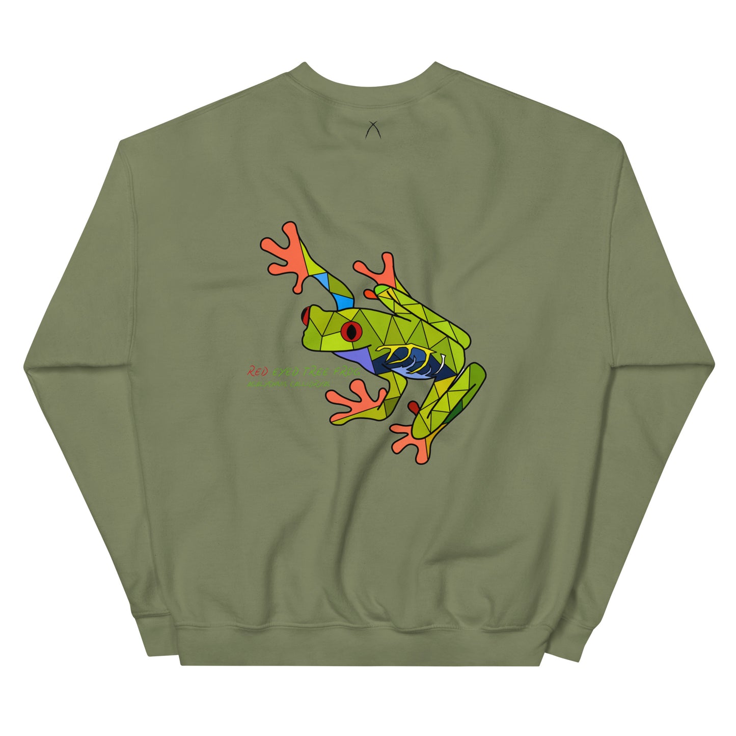 Embroidered Red Eyed Tree Frog Sweatshirt